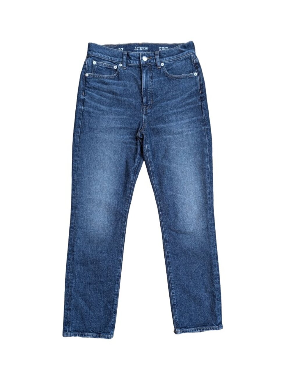 J Crew '96 straight medium wash blue jeans size 27 VGUC